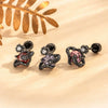 Wholesale Couple Earrings Titanium Steel Animal Zodiac Style With Zirconia Design