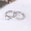 Wholesale Couple Jewelry Titanium Steel Geometric Ring Electroplated