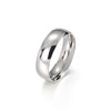 Wholesale Couple Jewelry Titanium Steel Geometric Ring Electroplated