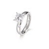 Wholesale Couple Jewelry Titanium Steel Geometric Ring Electroplated