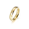 Wholesale Couple Jewelry Titanium Steel Geometric Ring Electroplated
