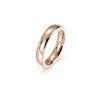 Wholesale Couple Jewelry Titanium Steel Geometric Ring Electroplated
