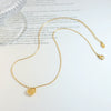 Wholesale Couple Necklace 316L Stainless Steel Heart Shaped Plated Gold