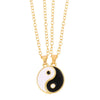 Wholesale Couple Necklace With Taiji Stitching Bagua Yin And Yang Pendant Alloy Electroplated
