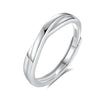 Wholesale Couple Open Mobius Ring 925 Sterling Silver Geometric Style