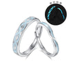 Wholesale Couple Open Ring S925 Sterling Silver Animal Zodiac Electroplated Jewelry