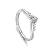 Wholesale Couple Pair Ring 925 Sterling Silver Diamond Styling Wave The Crown Pattern Adjustable Ring