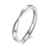 Wholesale Couple Pair 925 Silver Heart Knot Entangled Bow Open Ring With Electroplating Design