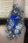 Wholesale Couple Ring Copper Gold Plated Flower Design