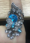 Wholesale Couple Ring Copper Gold Plated Flower Design