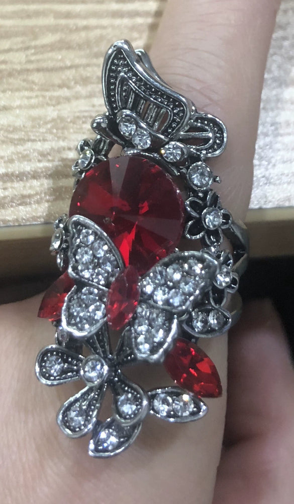 Wholesale Couple Ring Copper Gold Plated Flower Design