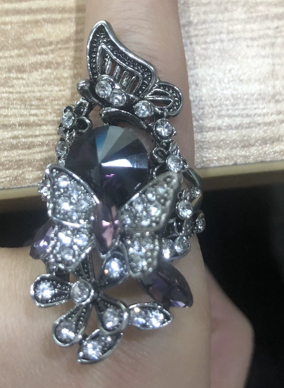 Wholesale Couple Ring Copper Gold Plated Flower Design