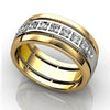 Wholesale Couple Ring Copper Zircon Geometric Style Unisex