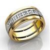 Wholesale Couple Ring Copper Zircon Geometric Style Unisex