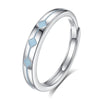 Wholesale Couple Ring S925 Silver Rhombus Bowshaped Electroplated Jewelry