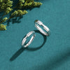 Wholesale Couple Ring S925 Sterling Silver Allmatch Style Electroplating Opening Ring