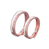 Wholesale Couple Ring S925 Sterling Silver Geometric Electroplating Design