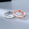 Wholesale Couple Ring S925 Sterling Silver Geometric Electroplating Design