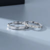 Wholesale Couple Ring S925 Sterling Silver Geometric Open Mouth Design Electroplated