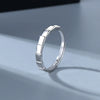 Wholesale Couple Ring S925 Sterling Silver Geometric Open Mouth Design Electroplated