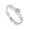 Wholesale Couple Ring S925 Sterling Silver Geometric Style With Zircon