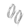 Wholesale Couple Ring 925 Sterling Silver Geometric Style Opening Ring