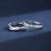 Wholesale Couple Ring 925 Sterling Silver Heart Shaped Allmatch Style Open Ring