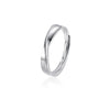 Wholesale Couple Ring 925 Sterling Silver Moissanite Heart Shape Set With Diamonds Minimalist Design