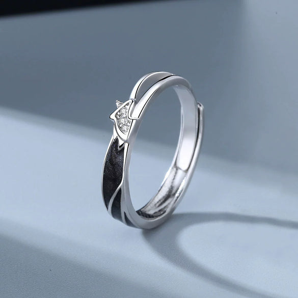 Wholesale Couple Ring Sterling Silver Unicorn Design Electroplated