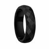 Wholesale Couple Ring Titanium Steel Geometric Quadrilateral Electroplated