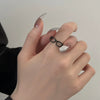 Wholesale Couple Ring Zinc Alloy Heart Shape Geometric Style Electroplated
