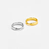 Wholesale Couple Rings Light Luxury High Tide Fashion Jewelry Copper Geometry Electroplated Platinum 18K Gold