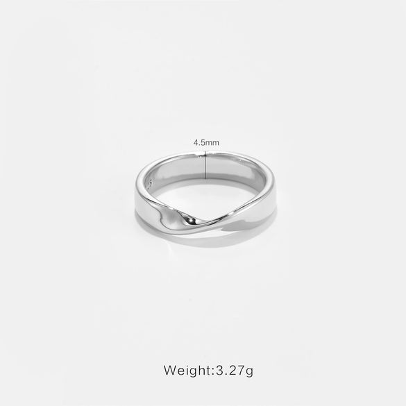 Wholesale Couple Rings Light Luxury High Tide Fashion Jewelry Copper Geometry Electroplated Platinum 18K Gold