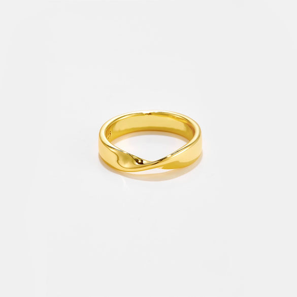 Wholesale Couple Rings Light Luxury High Tide Fashion Jewelry Copper Geometry Electroplated Platinum 18K Gold