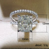 Wholesale Couple Set Ring Copper Zircon Geometric Four Claw Design