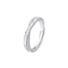 Wholesale Couple Silver Geometric Electroplated Ring For Men And Women