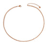 Wholesale Couple Style Light Luxury Geometric Stainless Steel Vacuum Plated Bead Necklace