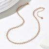 Wholesale Couple Style Light Luxury Geometric Stainless Steel Vacuum Plated Bead Necklace