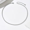 Wholesale Couple Style Light Luxury Geometric Stainless Steel Vacuum Plated Bead Necklace
