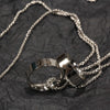 Wholesale Couple Style Stainless Steel Pendant Necklace With Pearl Chain And Polishing Treatment