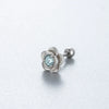 Wholesale Couple Style Titanium Steel Screw Ear Nails With Eight Hearts Eight Arrows And Animals Zodiac Pattern Zircon