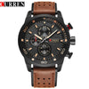 Wholesale Couple Watch Alloy Case Stainless Steel Clasp Genuine Leather Strap Round Dial Leisure Style