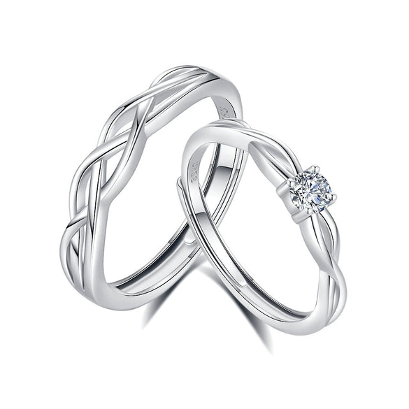 Wholesale Couple's Ring 925 Sterling Silver Dream Catcher Style With Diamond Design