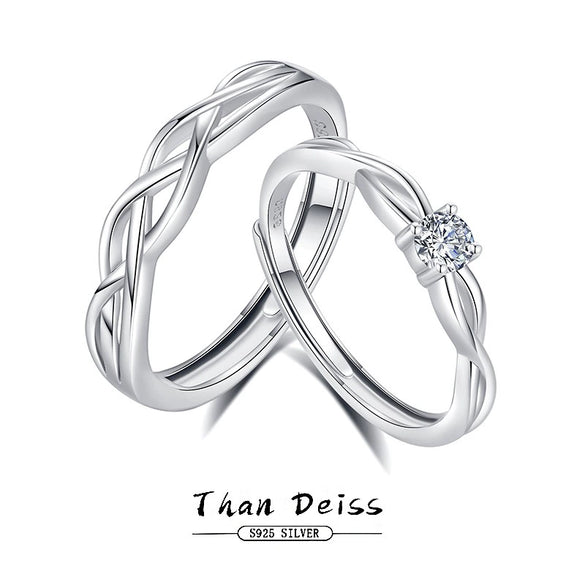 Wholesale Couple's Ring 925 Sterling Silver Dream Catcher Style With Diamond Design