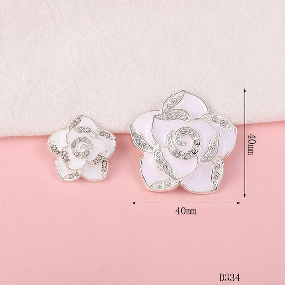 Wholesale Creative Alloy Jewelry Camellia Flower Pendant Electroplated For Female Mobile Phone Beauty Accessories