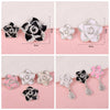 Wholesale Creative Alloy Jewelry Camellia Flower Pendant Electroplated For Female Mobile Phone Beauty Accessories