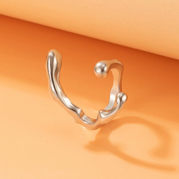 Wholesale Creative Butterfly Geometric Alloy Ring Set With Electroplating For Unisex