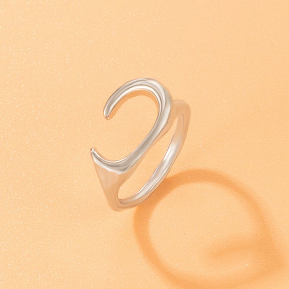 Wholesale Creative Butterfly Geometric Alloy Ring Set With Electroplating For Unisex