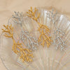 Wholesale Creative Exaggerated Coral Style Geometric Stainless Steel Long Earrings With Electroplating For Women