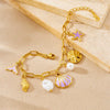 Wholesale Creative Ocean Series Electroplated Stainless Steel Animalshaped Bracelet Jewelry For Women